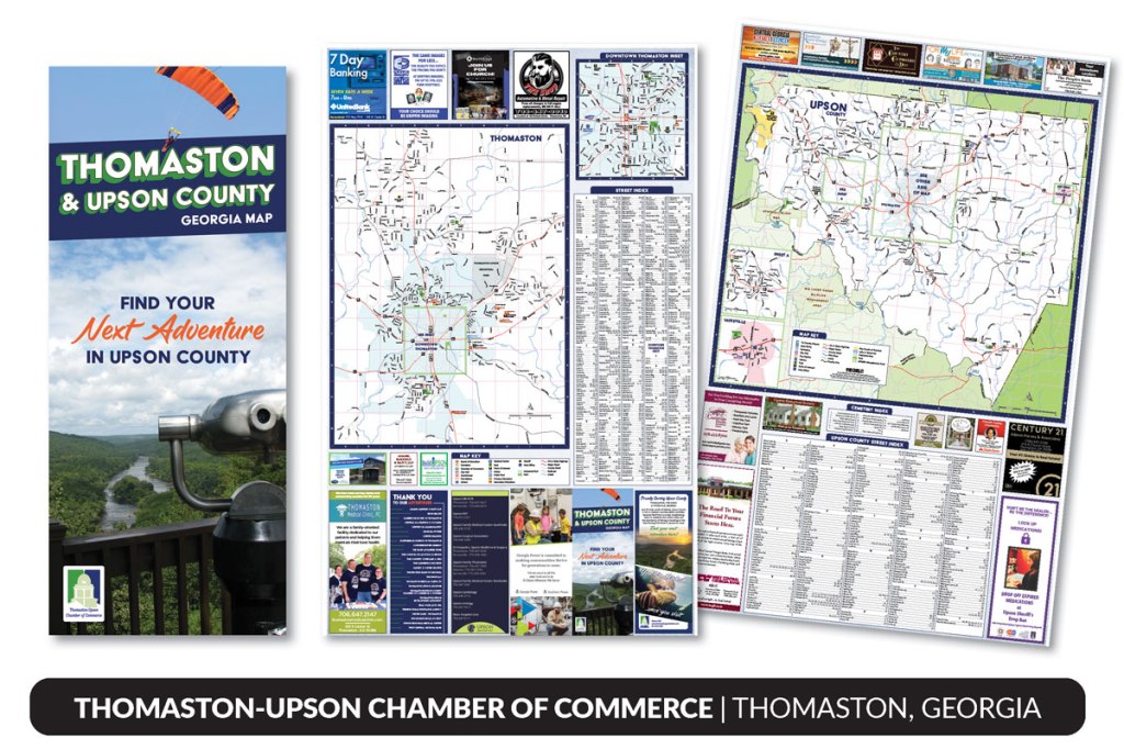 Thomaston-Upson Chamber, Upson County Map, Chamber Publication